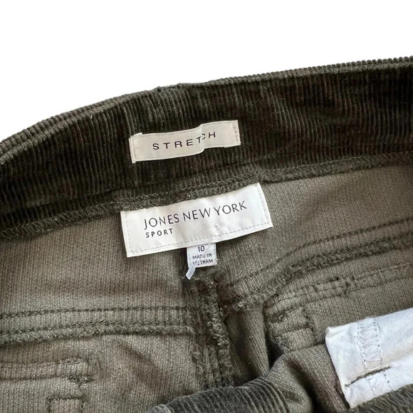 Jones New York Sport Brown Corduroy Pants 10 - Picture 3 of 3